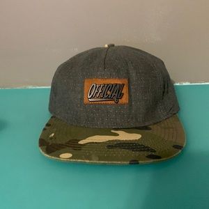 Official hat with camo brim